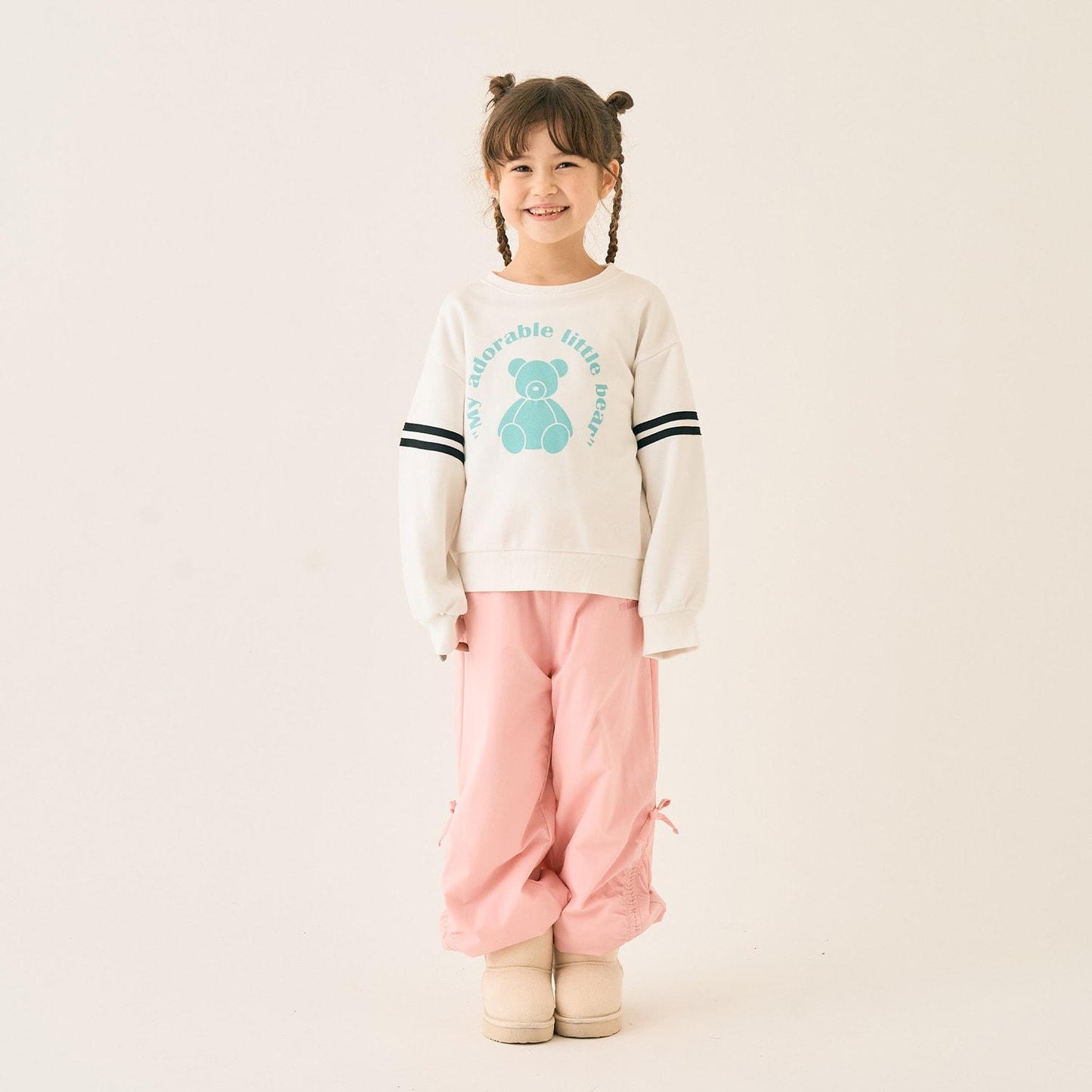 內裡抓絨抽繩尼龍長褲