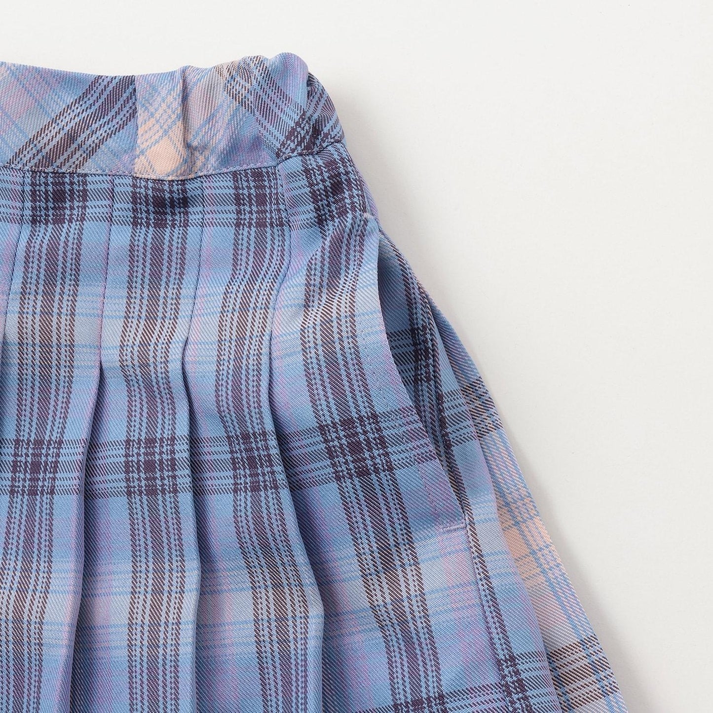 T/R格紋百褶裙褲