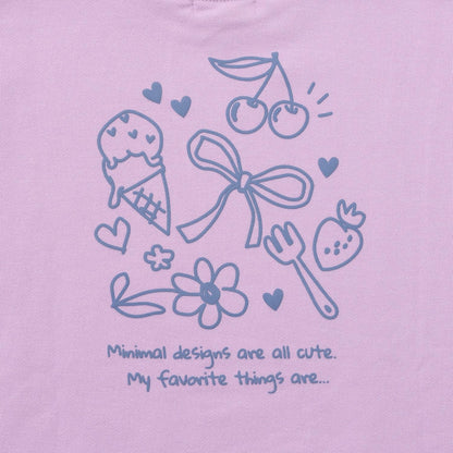 加絨背面印花拼接套頭衫