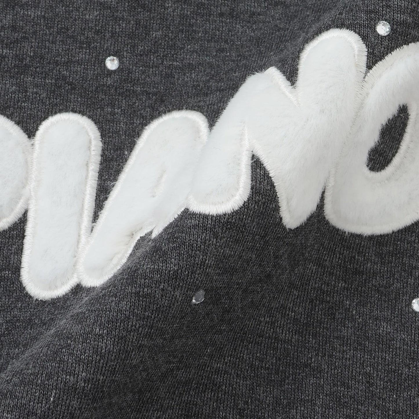 貓耳仿皮草標誌連帽衛衣