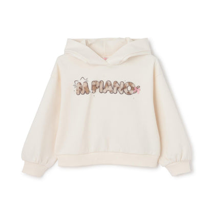 貓耳仿皮草標誌連帽衛衣