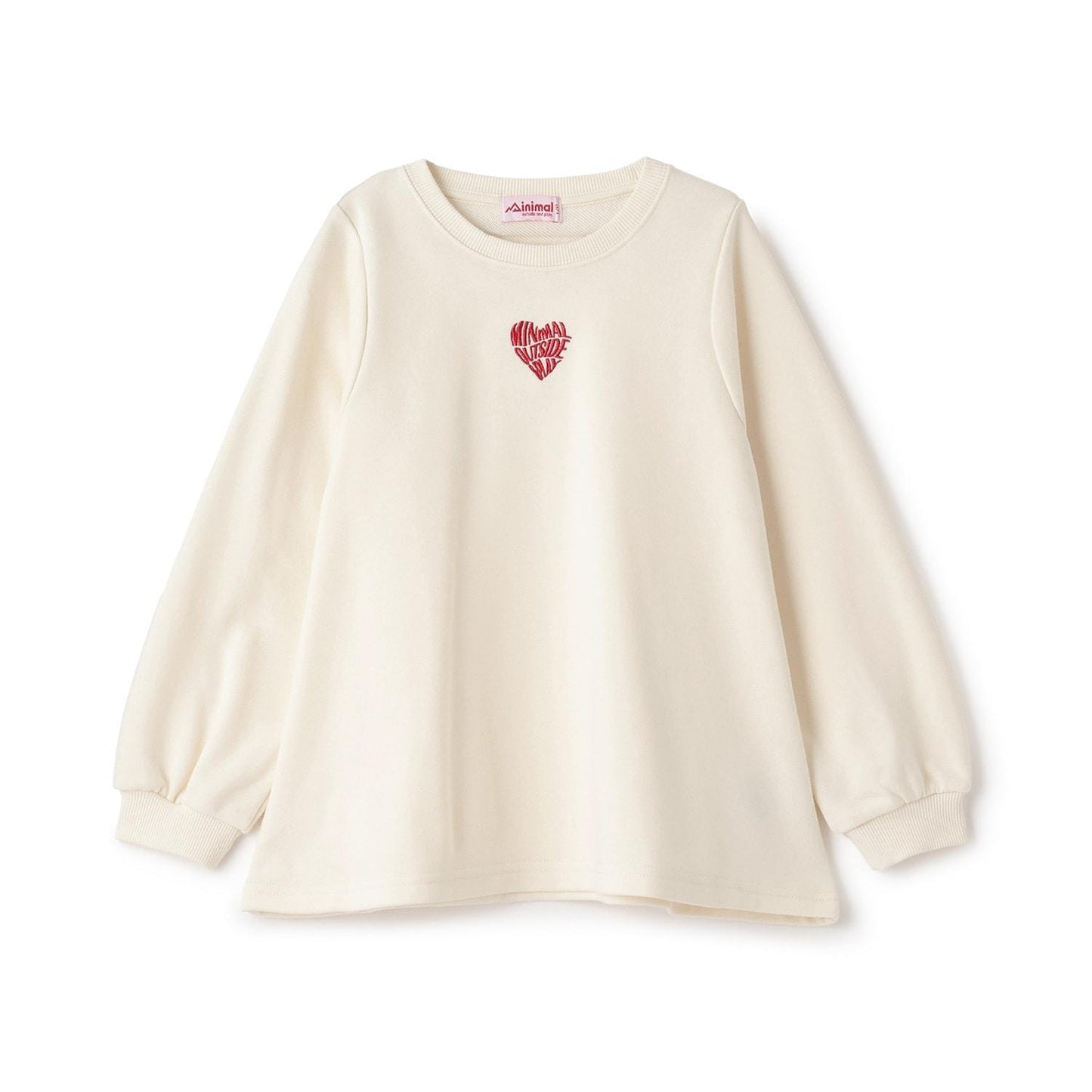 加絨A字版型單點裝飾套頭衫