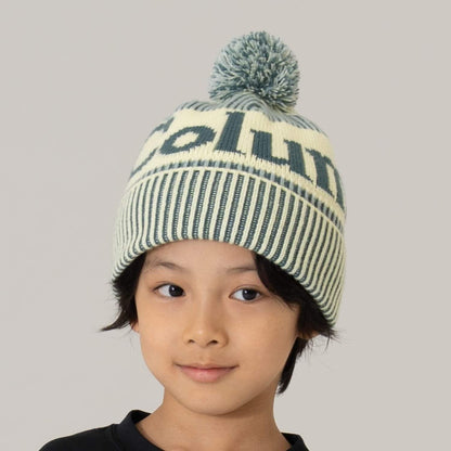 【Columbia】標誌毛球針織帽