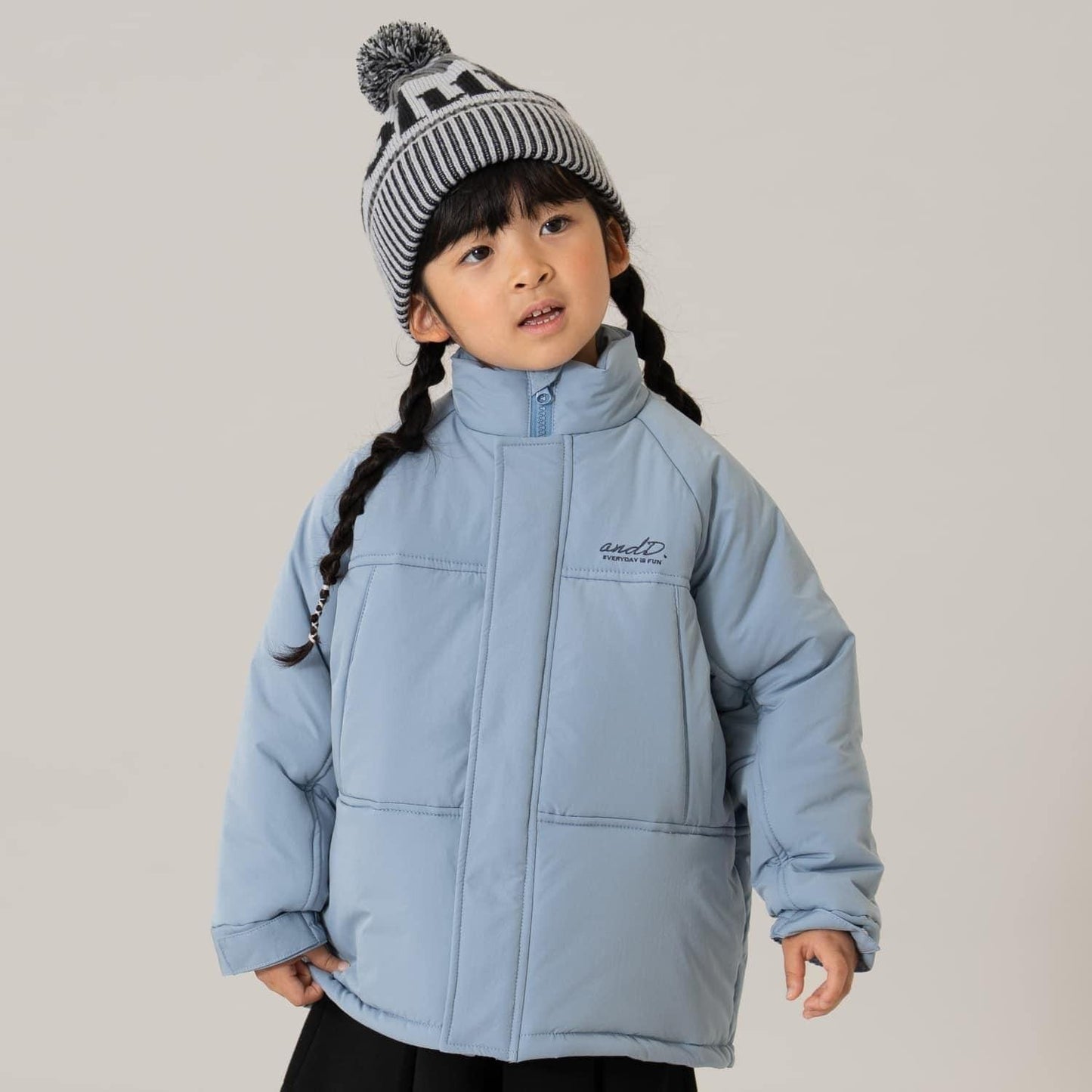 【Columbia】標誌毛球針織帽