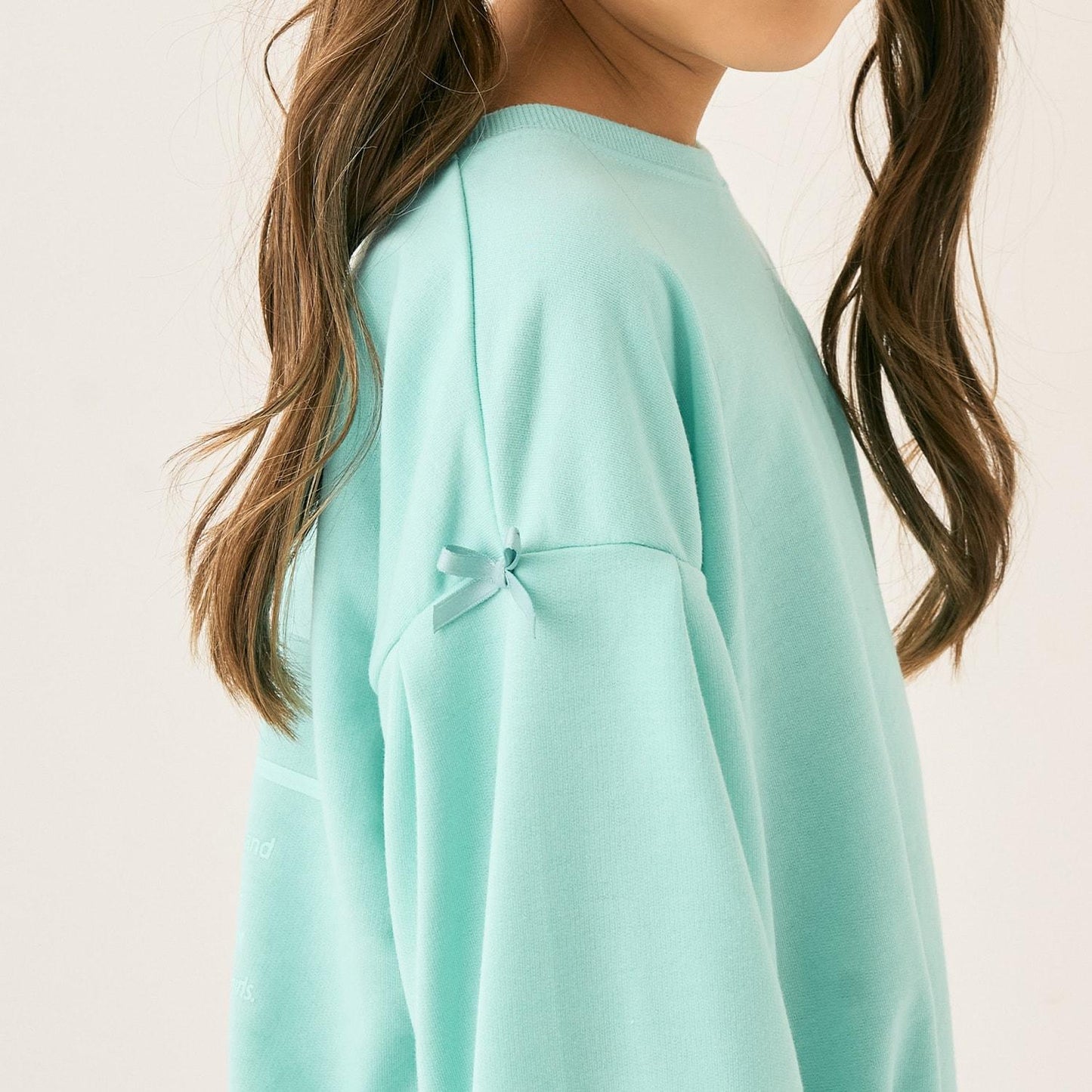 加絨背面印花套頭衫