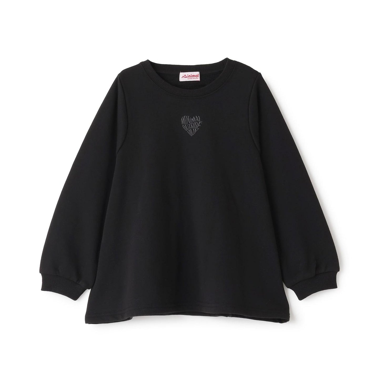 加絨A字版型單點裝飾套頭衫