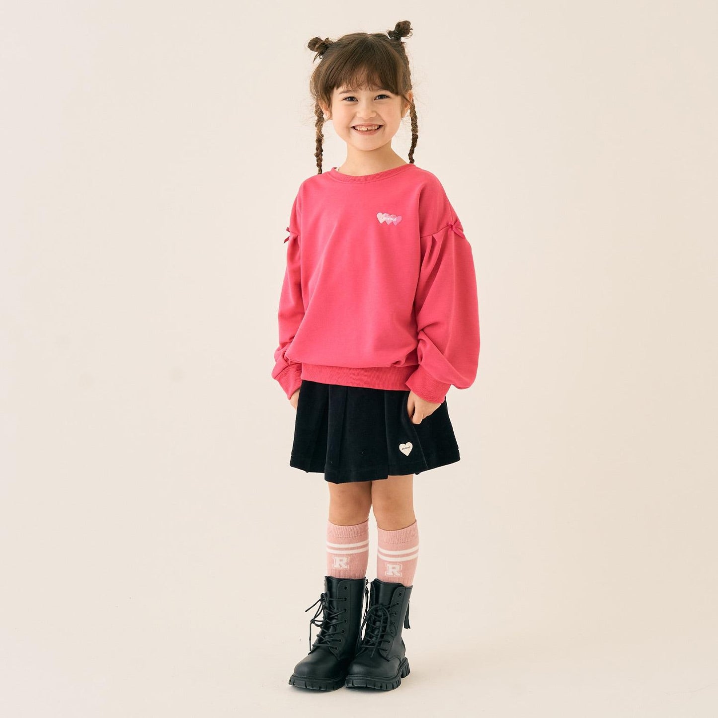 加絨背面印花套頭衫