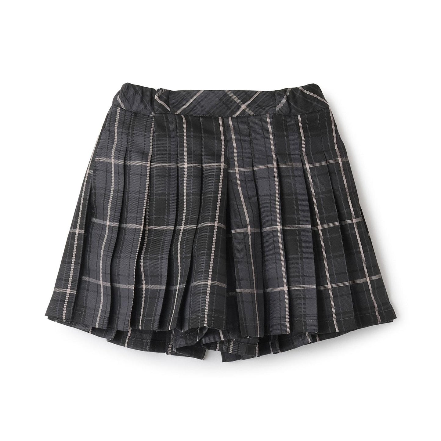 T/R格紋百褶裙褲