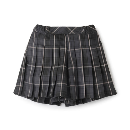 T/R格紋百褶裙褲