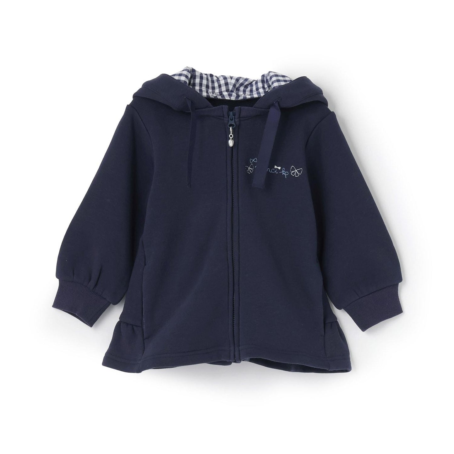 兔耳順滑內襯搖粒絨連帽衫