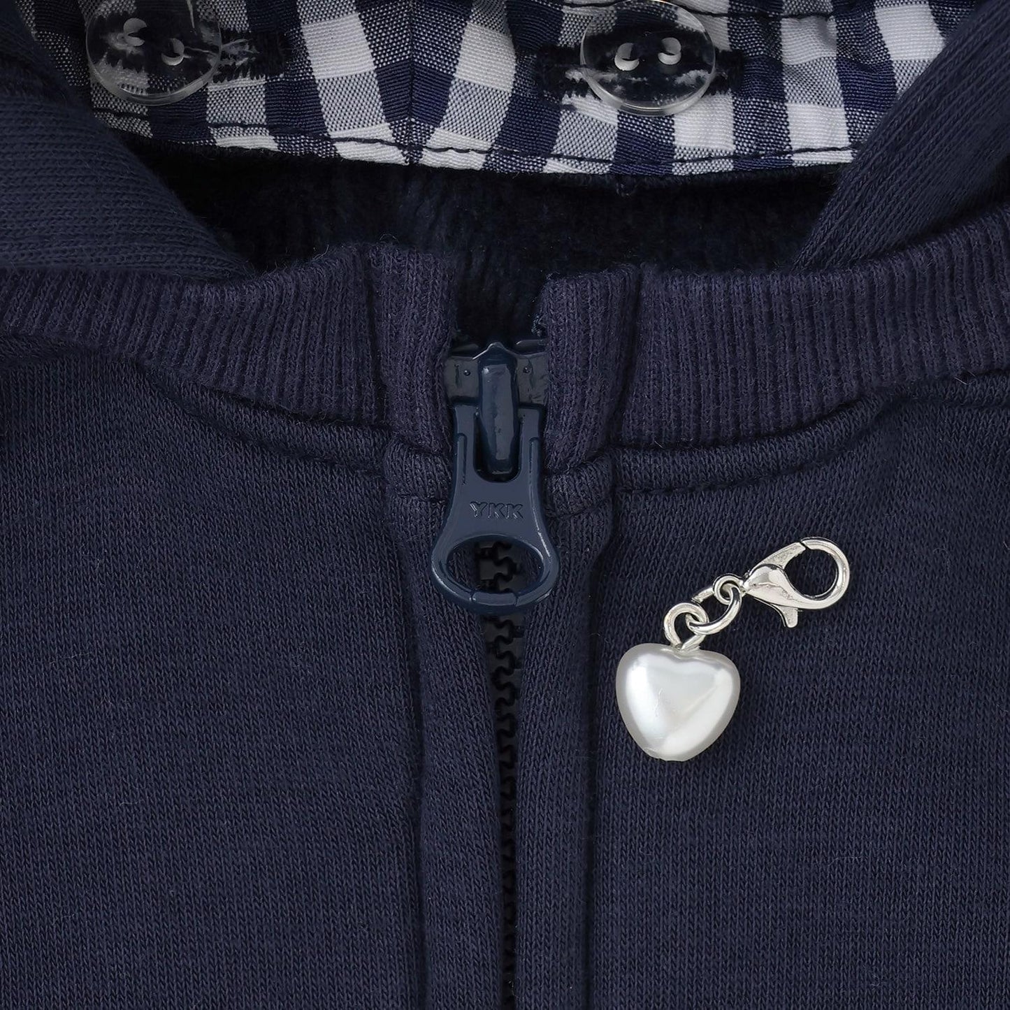 兔耳順滑內襯搖粒絨連帽衫