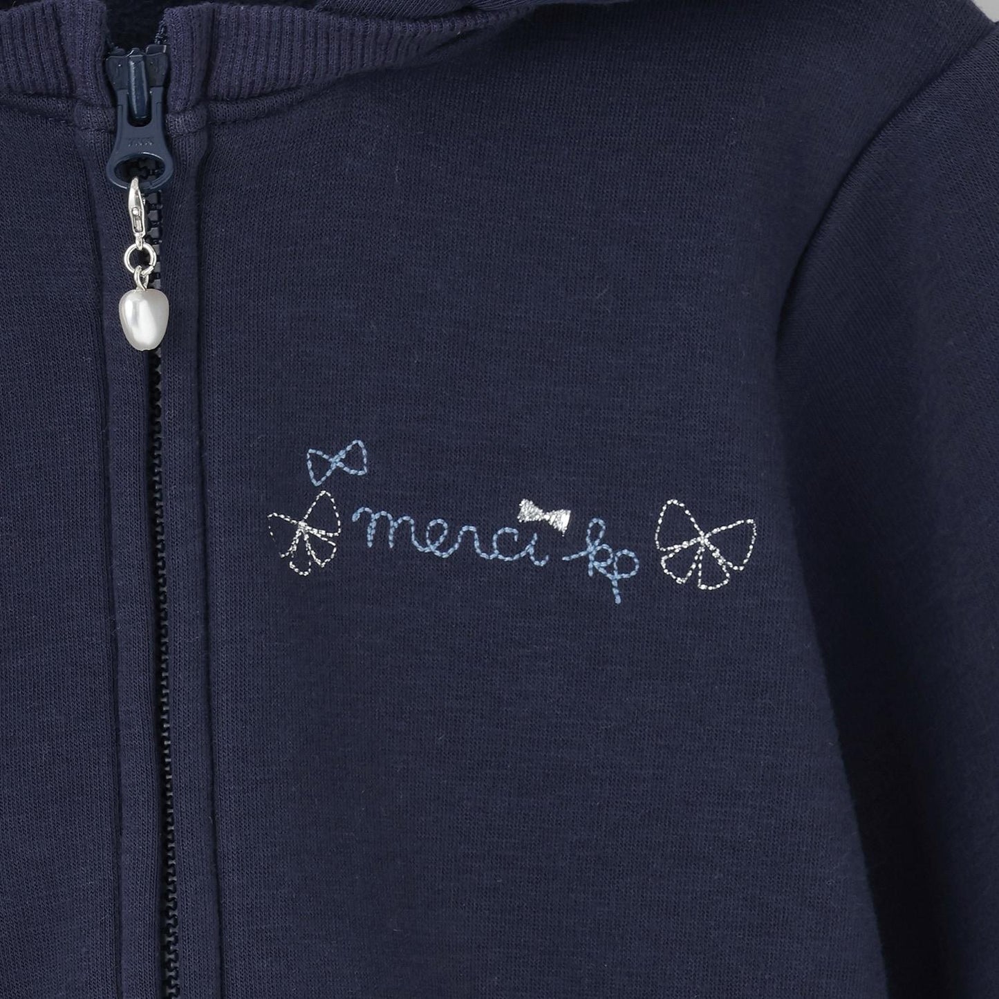 兔耳順滑內襯搖粒絨連帽衫