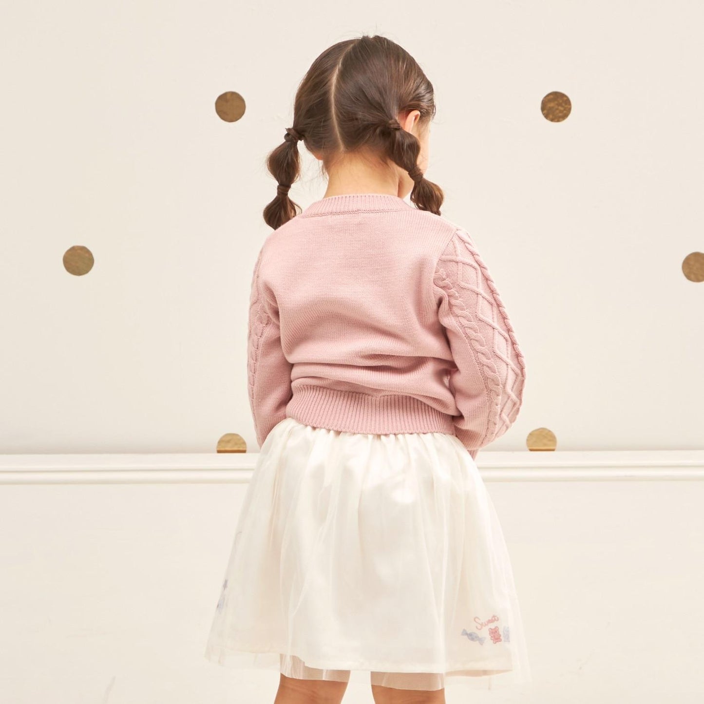 mimi醬 袖部麻花針織毛衣【可水洗】