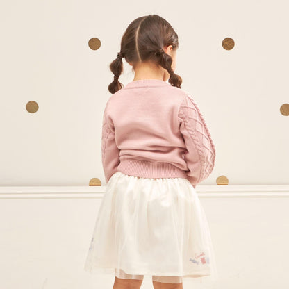 mimi醬刺繡網紗裙