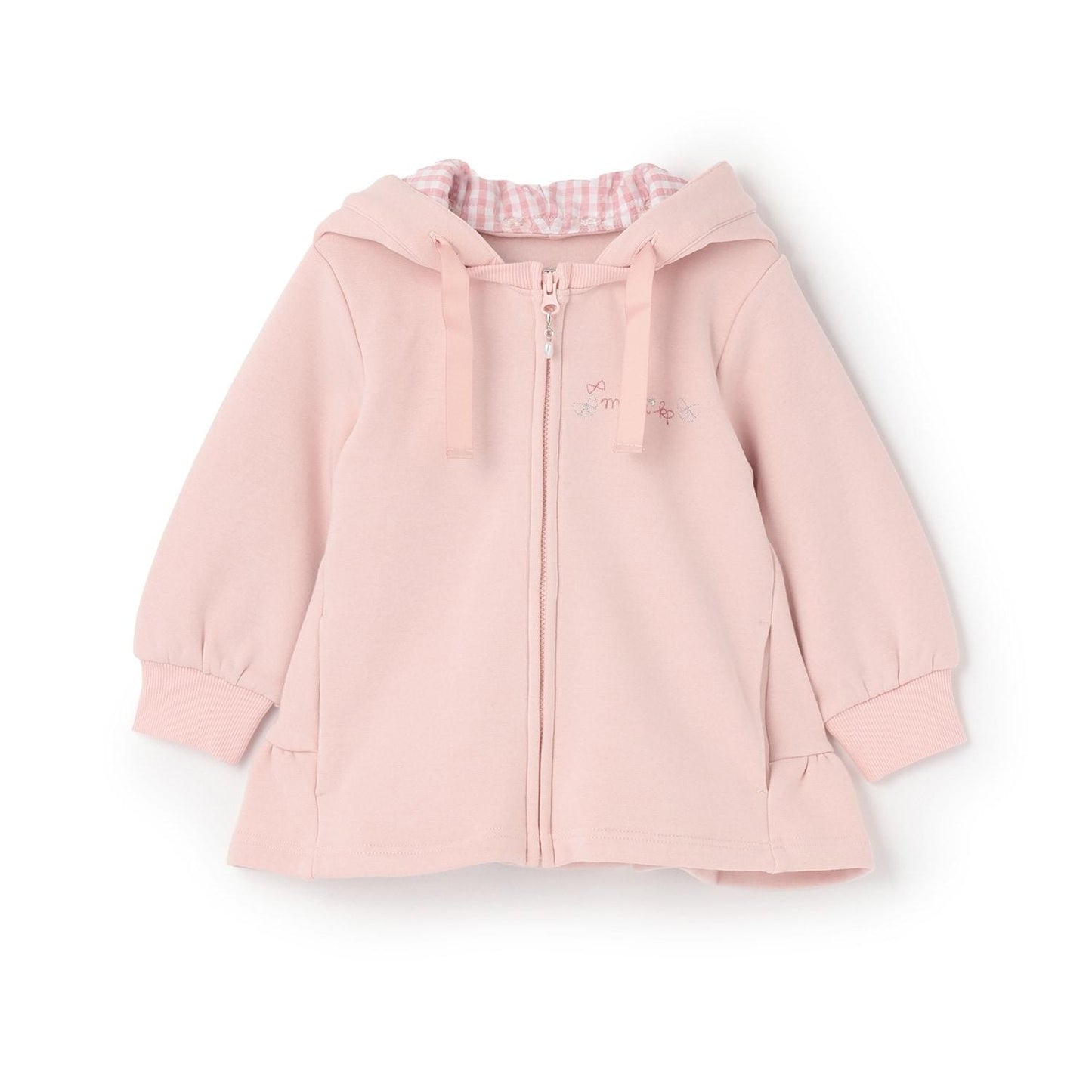 兔耳順滑內襯搖粒絨連帽衫