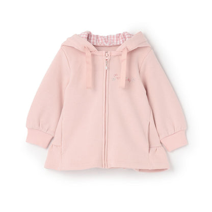 兔耳順滑內襯搖粒絨連帽衫