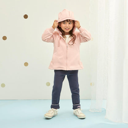 兔耳順滑內襯搖粒絨連帽衫