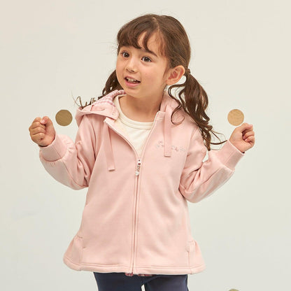 兔耳順滑內襯搖粒絨連帽衫