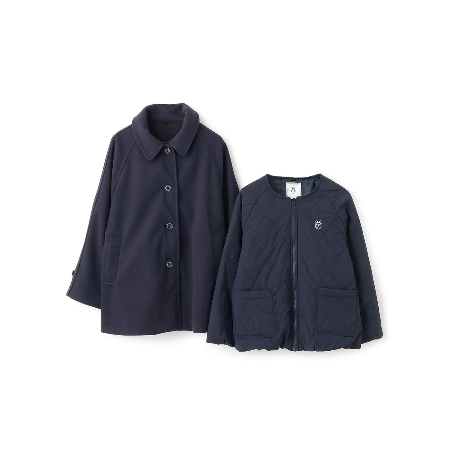 【130cm可選】【3WAY】可拆卸內膽單排扣大衣