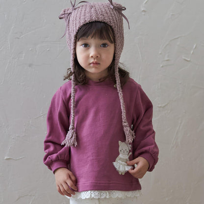 動物圖案貼布衛衣