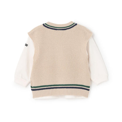 【可機洗】針織背心套裝