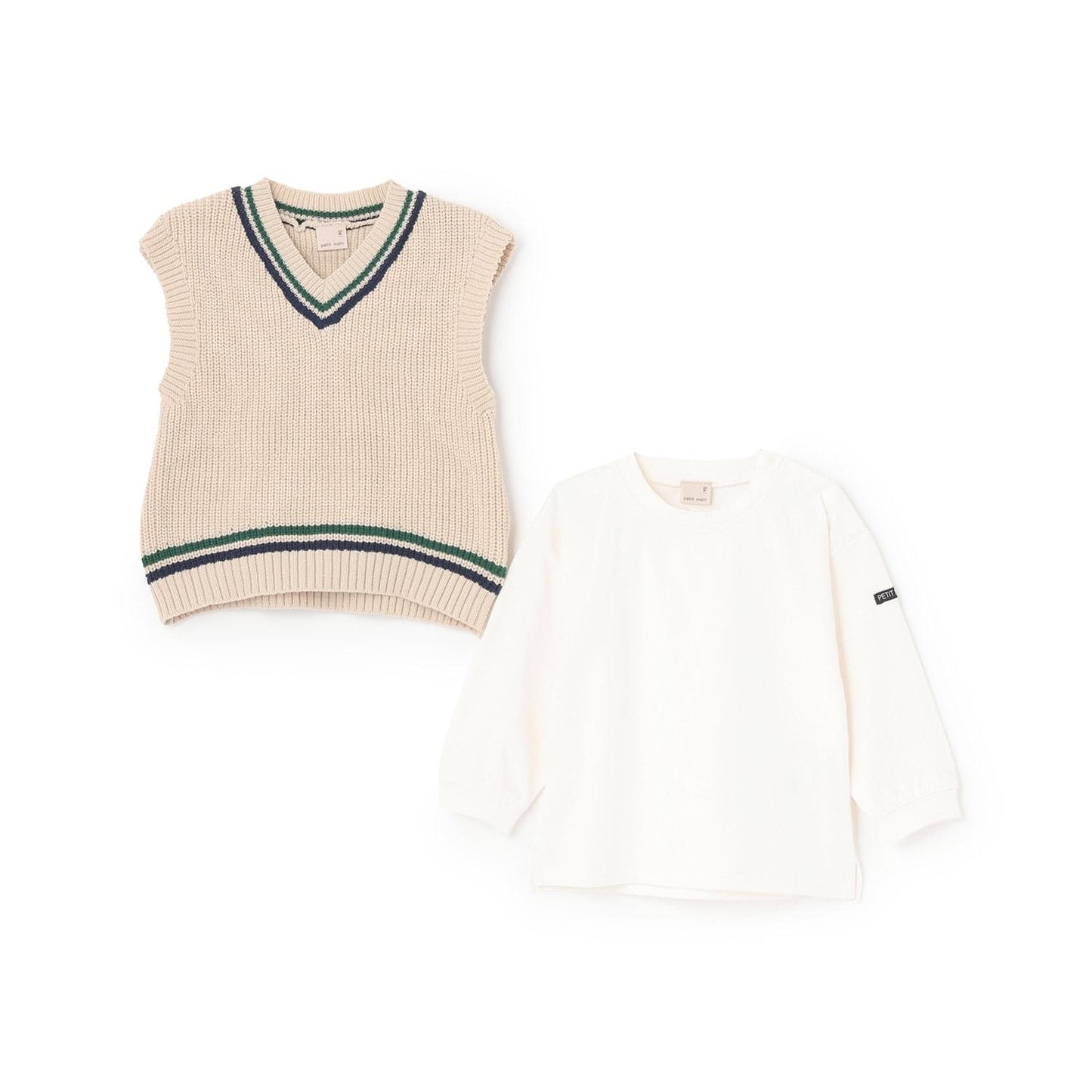 【可機洗】針織背心套裝