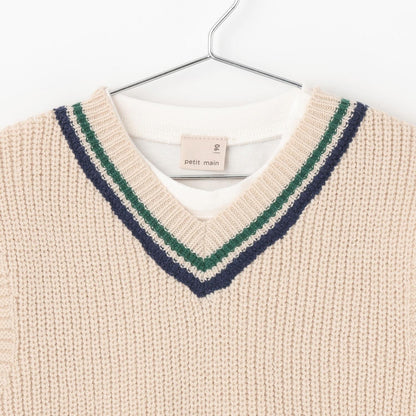 【可機洗】針織背心套裝