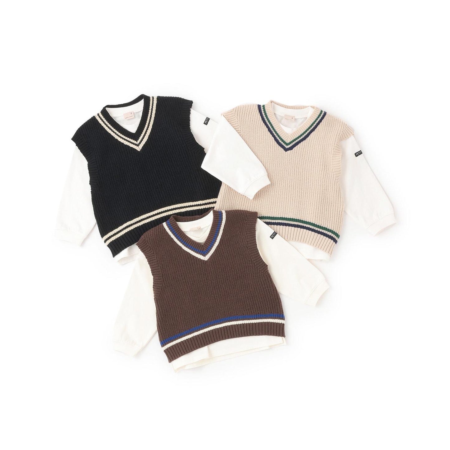 【可機洗】針織背心套裝