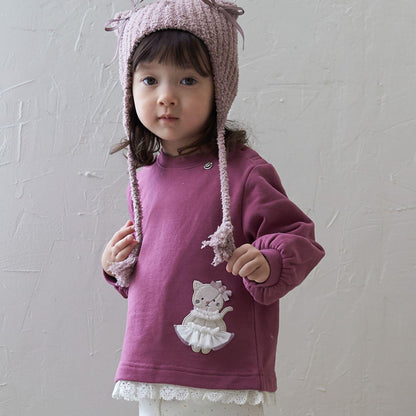 動物圖案貼布衛衣