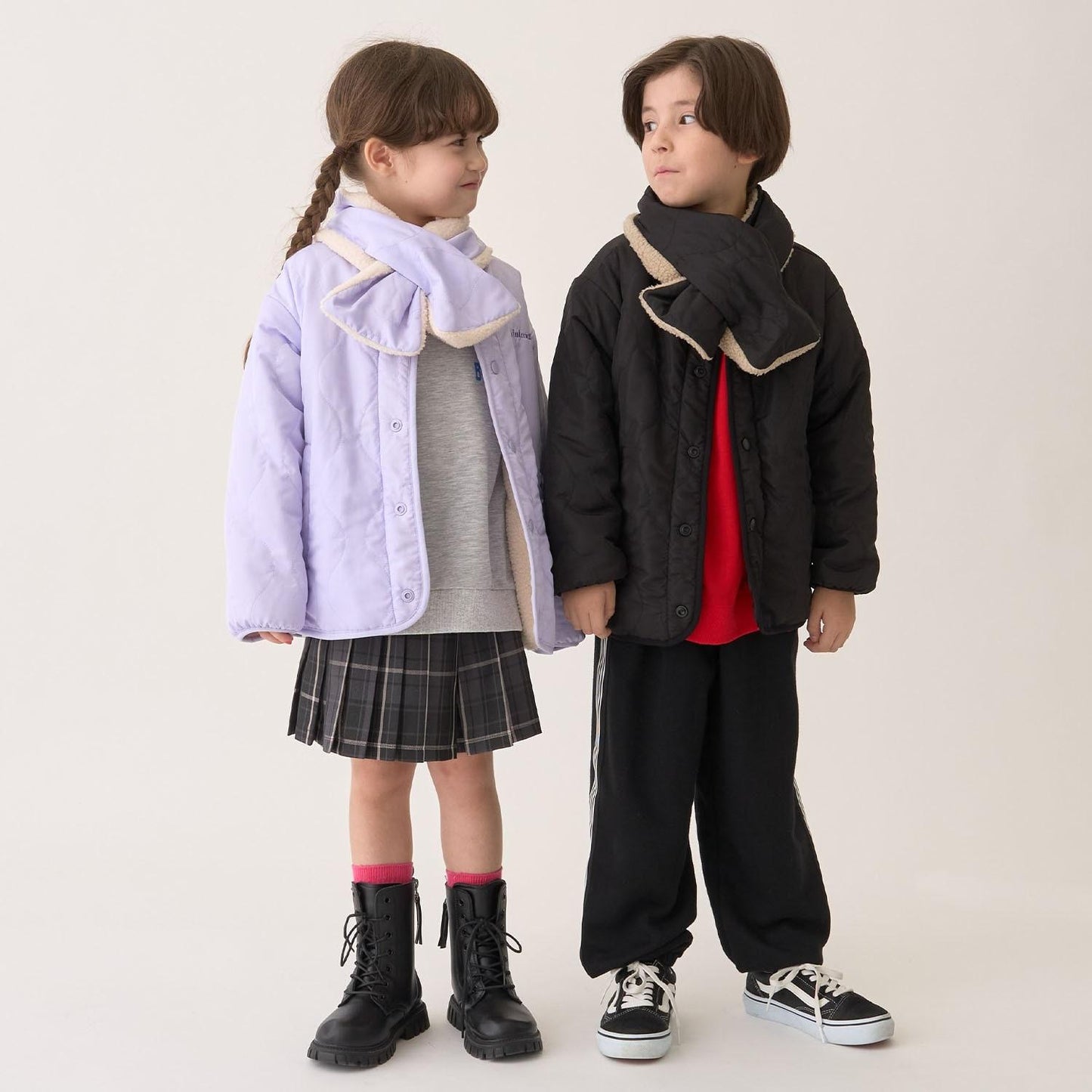 菱格紋雙面穿夾克