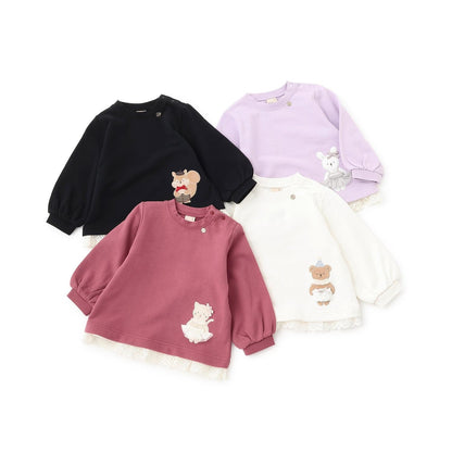 動物圖案貼布衛衣