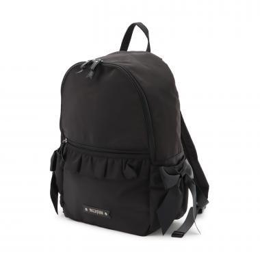 【メゾピアノママ】荷葉邊蝴蝶結媽媽雙肩包 容量約20L