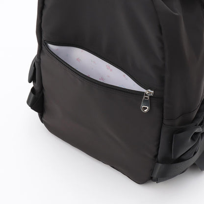 【メゾピアノママ】荷葉邊蝴蝶結媽媽雙肩包 容量約20L