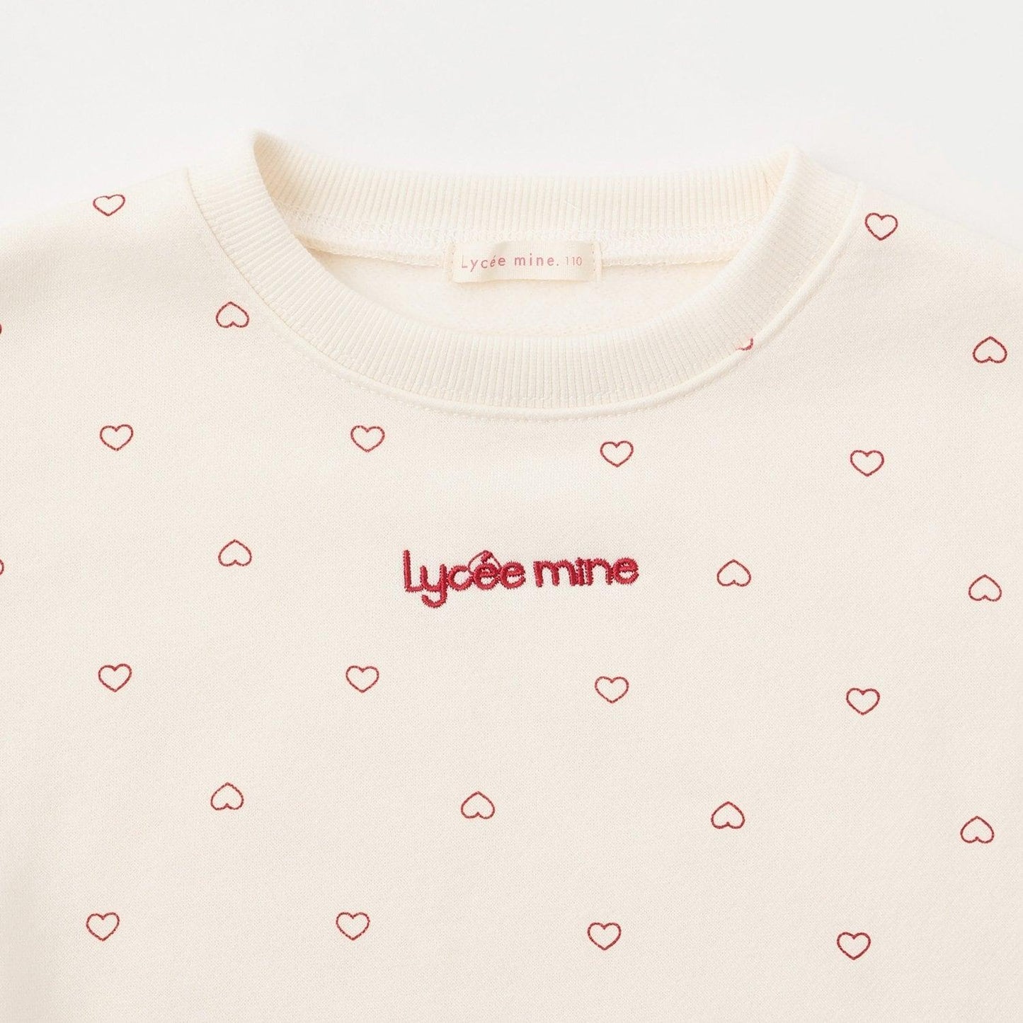 【Lycee mine 芭蕾系列】【加絨】荷葉邊羅紋拼接全印花衛衣