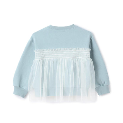 【Lycee mine 芭蕾系列】【加絨】帶蝴蝶結網紗拼接衛衣