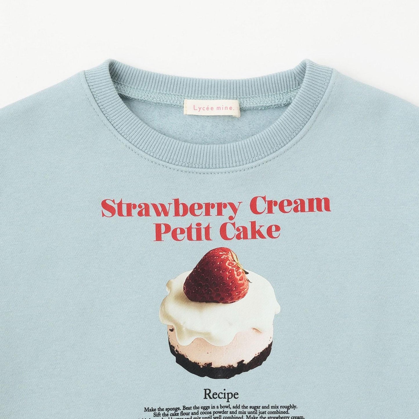 【Lycee mine 芭蕾系列】【加絨內裡】蛋糕圖案印花衛衣