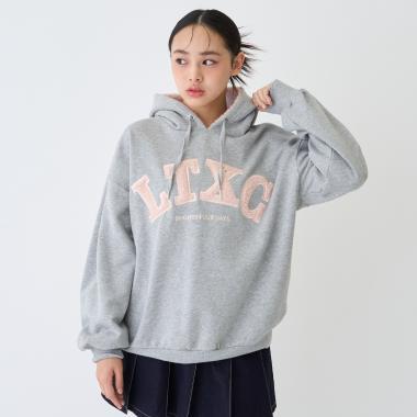 【LTXC】【100%純棉】加絨羊羔絨標誌連帽衛衣