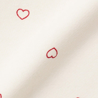 【Lycee mine 芭蕾系列】【加絨】荷葉邊羅紋拼接全印花衛衣