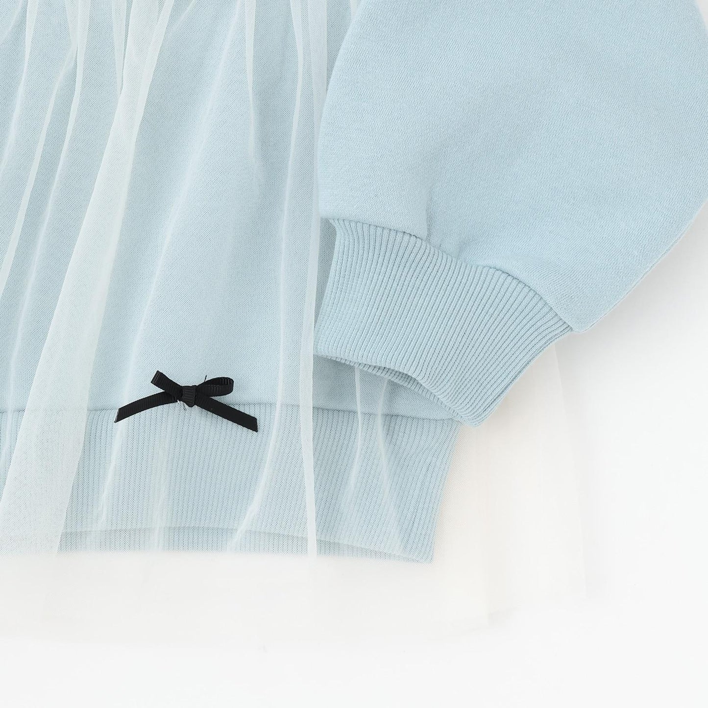 【Lycee mine 芭蕾系列】【加絨】帶蝴蝶結網紗拼接衛衣