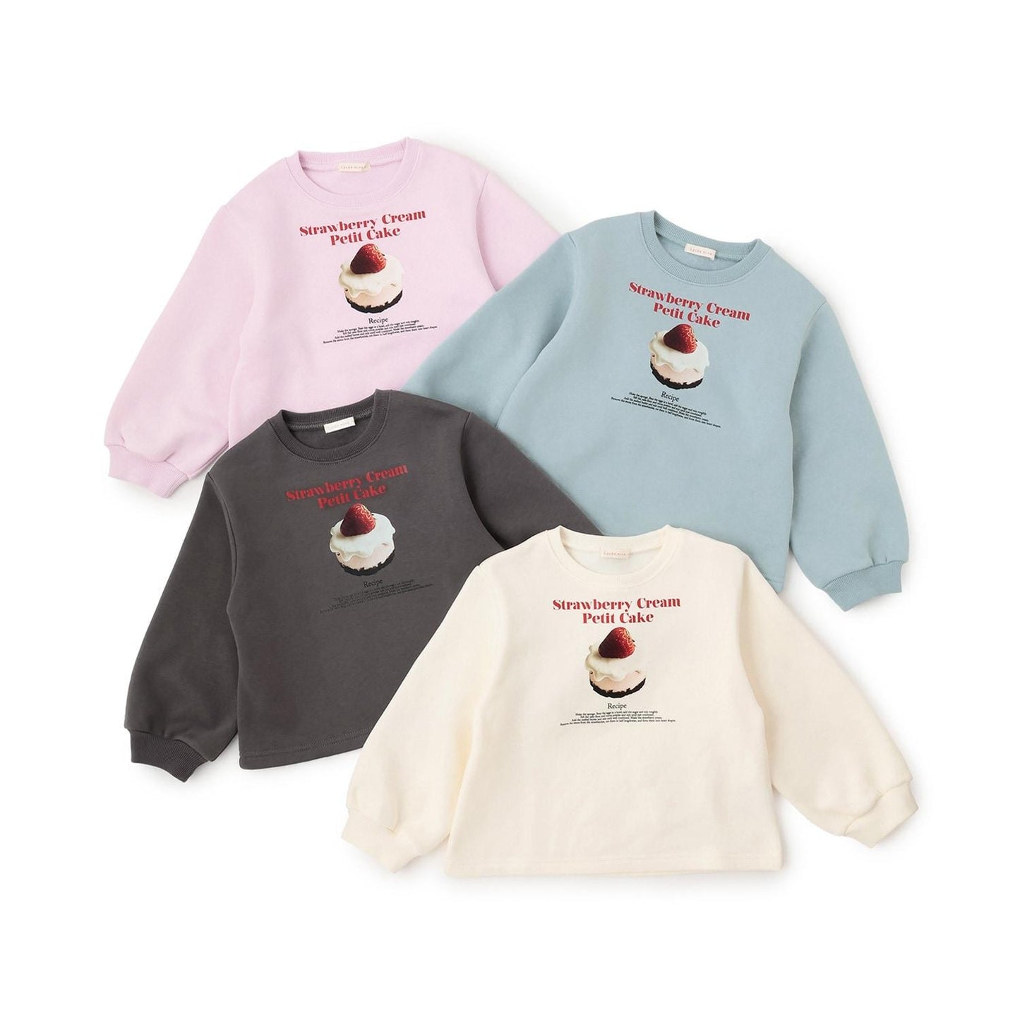 【Lycee mine 芭蕾系列】【加絨內裡】蛋糕圖案印花衛衣