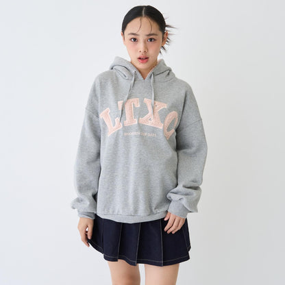 【LTXC】【100%純棉】加絨羊羔絨標誌連帽衛衣