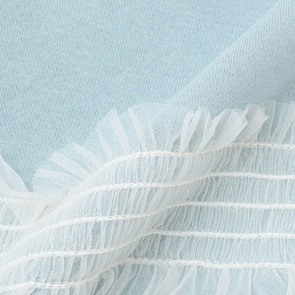 【Lycee mine 芭蕾系列】【加絨】帶蝴蝶結網紗拼接衛衣