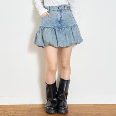 【LTXC】牛仔燈籠裙
