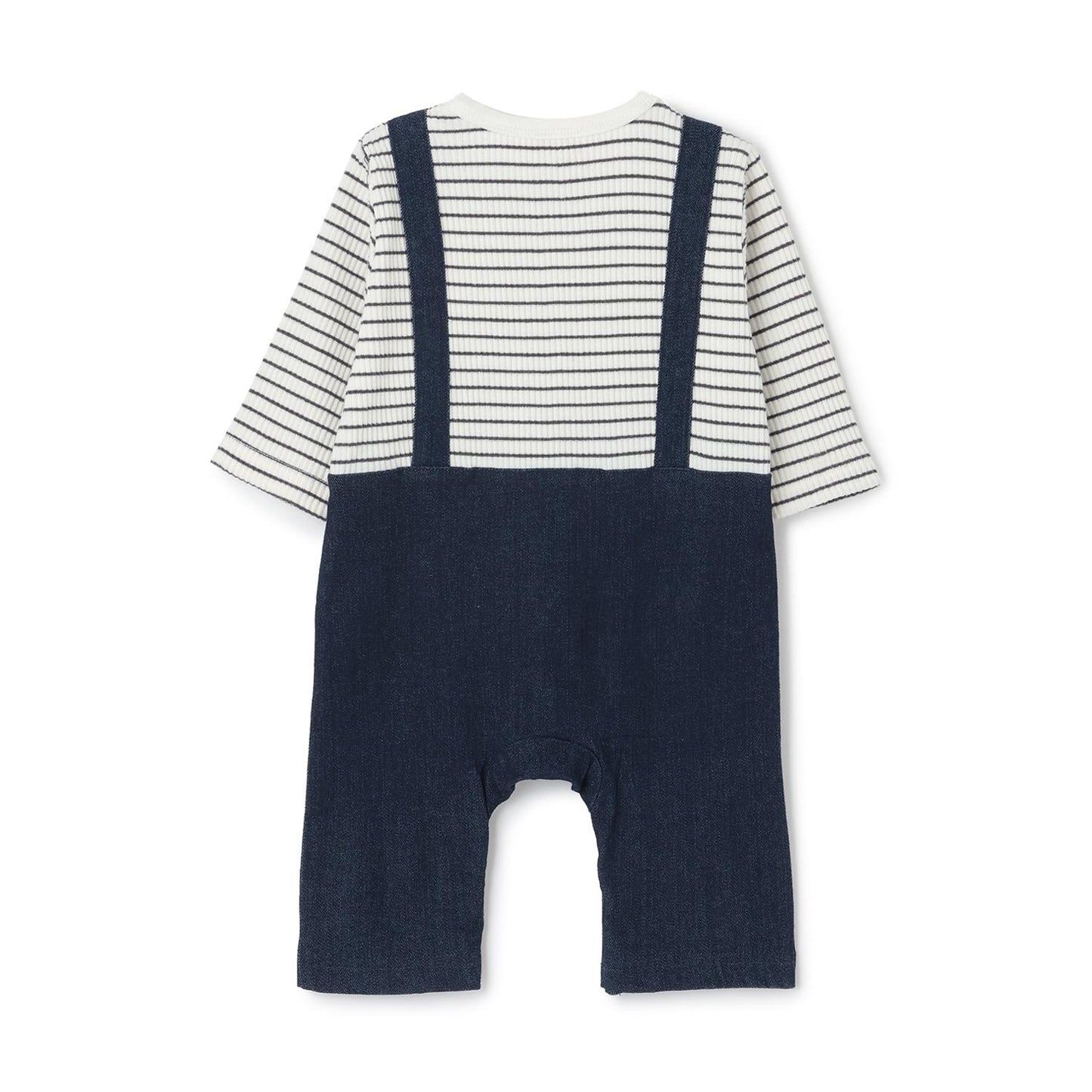 帶揹帶圖案連體衣