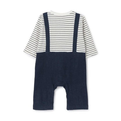 帶揹帶圖案連體衣