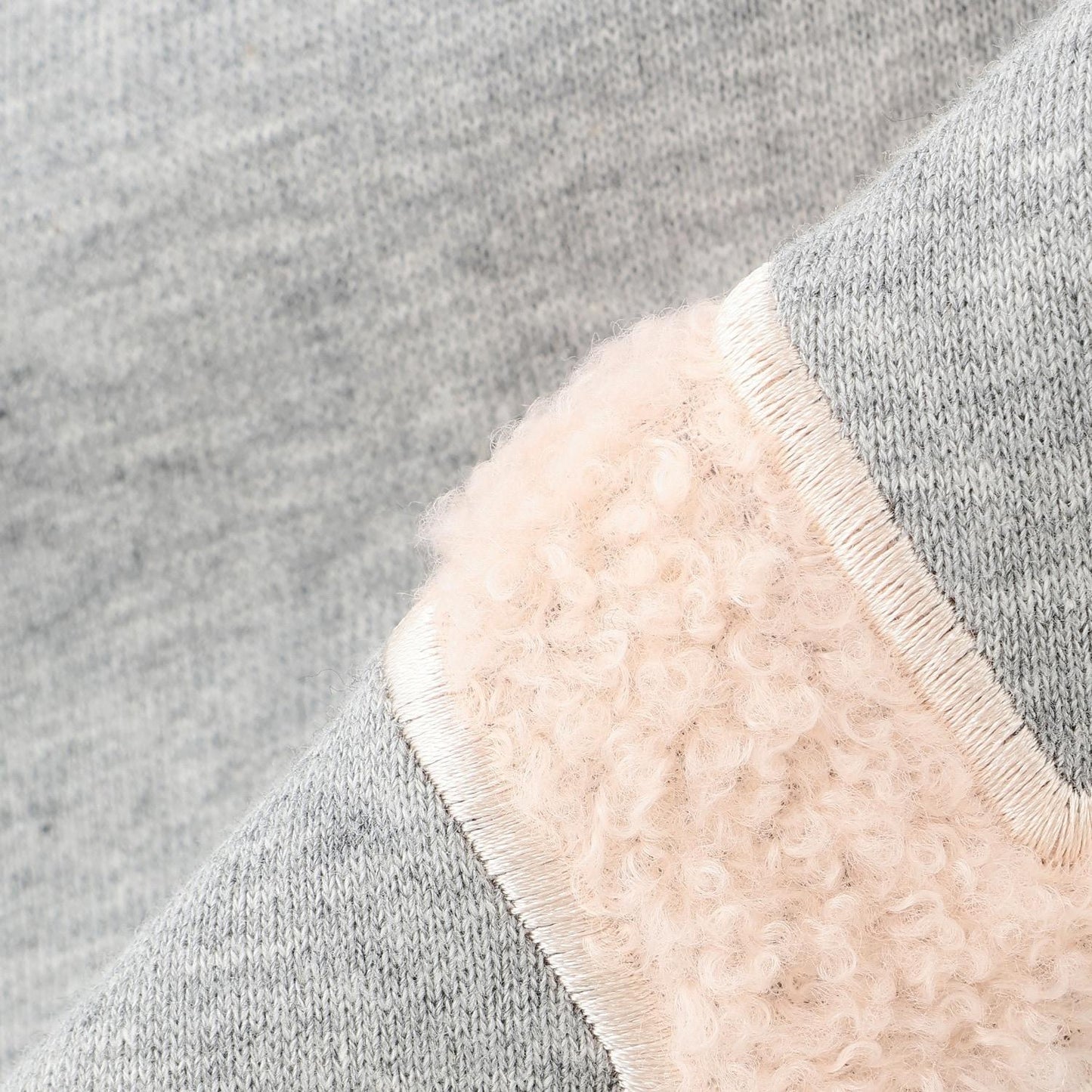 【LTXC】【100%純棉】加絨羊羔絨標誌連帽衛衣