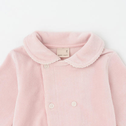 雙排扣帶領連體衣