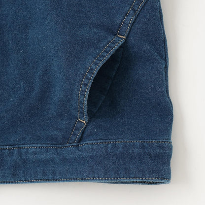 三穿連帽針織牛仔夾克