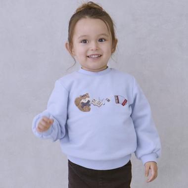 【フワのびっと】拼接貼布衛衣