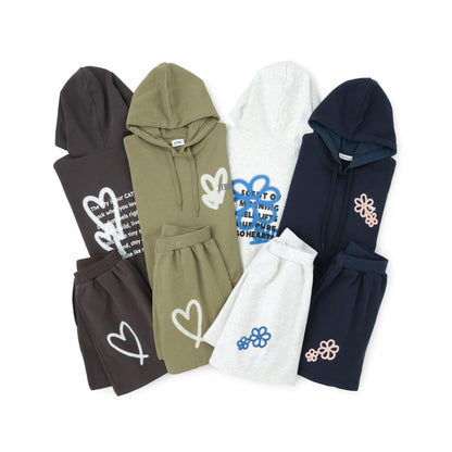 【LTXC】【100%純棉】加絨背面印花套裝